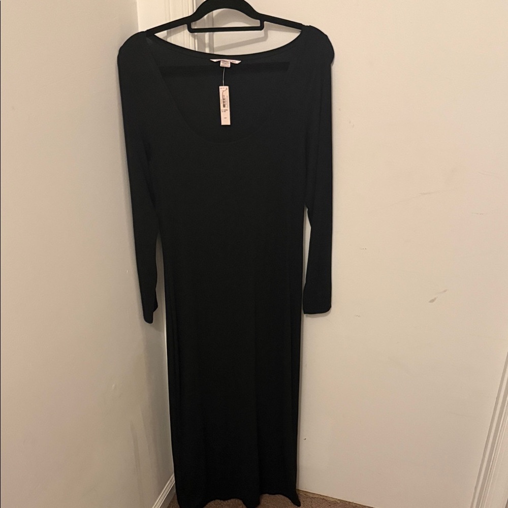 Victoria's Secret Classic Black Long Sleeve Dress